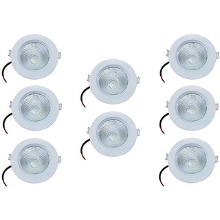 Bene LED 9w Round Ceiling Light, Color of LED Warm White (Yellow) (Pack of 8 Pcs)