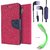 HTC M8  Credit Card Slots Mercury Diary Wallet Flip Cover Case