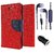 Micromax A104 Canvas Fire 2  Credit Card Slots Mercury Diary Wallet Flip Cover Case