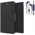 Sony Xperia L S36H  Credit Card Slots Mercury Diary Wallet Flip Cover Case
