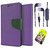 Reliance Lyf Wind 5  Credit Card Slots Mercury Diary Wallet Flip Cover Case