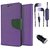 Sony Xperia T2  Credit Card Slots Mercury Diary Wallet Flip Cover Case