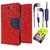 Micromax A104 Canvas Fire 2  Credit Card Slots Mercury Diary Wallet Flip Cover Case