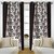Alagh Fashions Eyelet Fancy Polyester 2 Piece Long Door Curtain Set - 108QuotX48Quot, Coffee