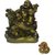 Laughing Buddha Sitting On Dragon Coin For Good Luck With Free Lucky Coins.