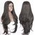 Ebingoo Women's Long Wavy Natural Wave Synthetic 2# Black Lace Front Wig for African American Women Heat Resistant Hair (24 inches)