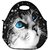 Blue Eye Cat Thermal Neoprene Waterproof Kids Insulated Lunch Portable Carry Tote Picnic Storage Bag Lunch box Food Bag Gourmet Handbag Cooler warm Pouch Tote bag For School work Office FLB-016