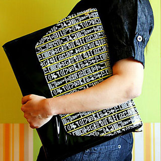 Black Egyptian Hieroglyphs Sling Bag