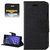 FANCY WALLET DIARY WITH STAND VIEW FLIP COVER For  Reliance Lyf Earth 1  (Black)
