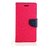 FANCY WALLET DIARY WITH STAND VIEW FLIP COVER For  Reliance Lyf Earth 2  (Pink)