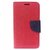 Fancy Artificial Leather Flip Cover For Reliance Lyf Flame 3  (Red)