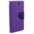 FANCY WALLET DIARY WITH STAND VIEW FLIP COVER For  Samsung Galaxy Note Edge (PURPLE)