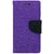 FANCY WALLET DIARY WITH STAND VIEW FLIP COVER For  HTC One M9 (PURPLE)