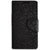 FANCY WALLET DIARY WITH STAND VIEW FLIP COVER For  Reliance Lyf Flame 1 (BLACK)