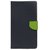 FANCY WALLET DIARY WITH STAND VIEW FLIP COVER For   Micromax Bolt Q335 (BLUE)
