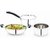 Mahavir 3Pc Stainless Steel Cookware Set