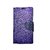 FANCY WALLET DIARY WITH STAND VIEW FLIP COVER For  Micromax A106 Unite 2  (Purple)