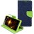 FANCY WALLET DIARY WITH STAND VIEW FLIP COVER For  Micromax Canvas Pep Q371  (Blue)