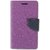 FANCY WALLET DIARY WITH STAND VIEW FLIP COVER For  Micromax Canvas DOODLE A111  (Purple)