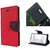 New Mercury Goospery Fancy Diary Wallet Flip Case Back Cover for   Micromax A106 Unite 2 (RED)