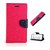 New Mercury Goospery Fancy Diary Wallet Flip Case Back Cover for  Samsung Galaxy A7 (2016)  (Pink)