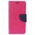 New Mercury Goospery Fancy Diary Wallet Flip Case Back Cover for  Reliance Lyf Flame 3  (Pink)