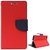 New Mercury Goospery Fancy Diary Wallet Flip Case Back Cover for   Micromax Canvas Colours A120 (RED)