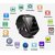 Bluetooth Smartwatch Black with apps (facebook,whatsapp,twitter etc.) compatible with Micromax Q323 by Creative
