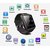 Bluetooth Smartwatch Black with apps (facebook,whatsapp,twitter etc.) compatible with LG X Screen K500i by Creative