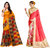 Vistaar Creation Multicolor Bhagalpuri Silk Printed Saree With Blouse