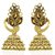 Spargz Gold Plated Brown Brass  Copper  Gold Earrings For Women