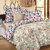 Story@Home Reversible luxury Cotton Satin Beige Floral  Single Comforter