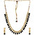 Aradhya Traditional Designer Black Kundan and Onyx Beads Necklace with Earrings for Women and Girls