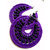 earring handmade crochet earing			pure purple