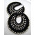 earring handmade crochet earing  black