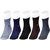 Formal Cotton Full Length Multicolor Socks For Men Pack Of 6