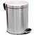 Meet Stainless Steel Plain Peddle Dustbin / Plain Garbage Bin with Plastic Bucket - 11 Ltr , Large Size