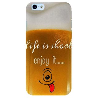 Fuson Designer Phone Back Case Cover Apple iPhone 6 Plus :: Apple iPhone 6+ ( Glass With A Smile )