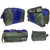 Bagther Blue  Gray Nylon Duffel Bag (2 Wheels) (Combo Of 4)
