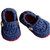 Baby Booties Handmade Crochet Baby Shoes    BLUE DARK PINK