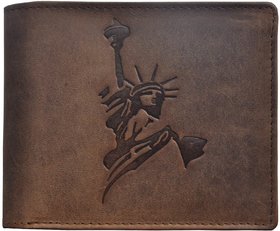 Tamanna Men Brown Genuine Leather Wallet  (6 Card Slots)
