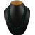 Aradhya Five Layer Dark Green Real Pure Onyx Stone Beads Necklace for Women and Girls