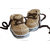 Baby Booties Handmade Crochet Baby Shoes  lightbrown  coffee white