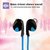 Envent LiveTune Bluetooth Earphone, in the ear technology with Mic with Great Bass - Blue