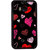 Fuson Designer Back Cover For HTC One M8 (Love Hearts Colourful Hearts Bubbles Beautiful Hearts Black)