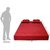 Space Interior Red Color Easy Cumbed Fabric 3 Seater Sofa Cum Bed