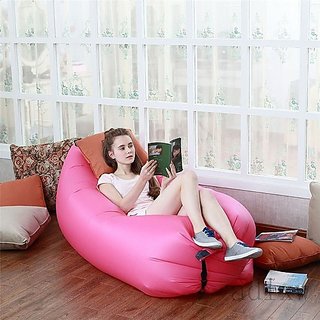 Inflatable Air Bed Sofa Couch For Camping Hangout Outdoor Beach Lounger Fast Filling - ARSLBED