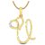 Kataria Jewellers Letter U with Valentine Heart 92.5 BIS Hallmarked Silver and American Diamond Alphabet Initial Pendant