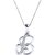 Kataria Jewellers Letter B 92.5 BIS Hallmarked Silver and American Diamond Alphabet Initial Pendant