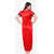 Be You Fashion Women Satin Red-Black Plain 2 piece Nighty Set